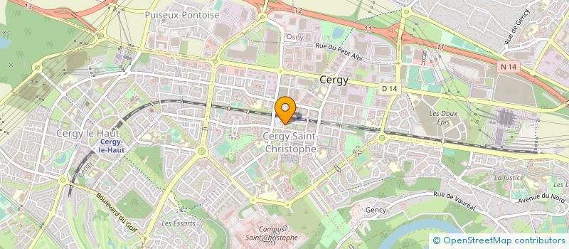 localisation de l'entreprise MONSIEUR CATALIN CONSTANTIN à CERGY