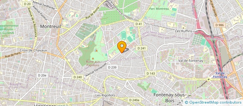 localisation de l'entreprise MONSIEUR CATALIN CRETU à MONTREUIL