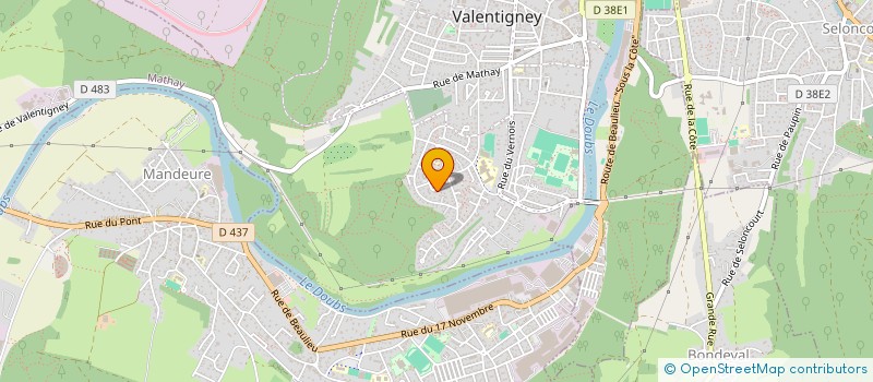 localisation de l'entreprise MONSIEUR CATALIN NAZARE  VALENTIGNEY