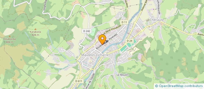 localisation de l'entreprise MONSIEUR CATHERIN DE VULLIOD  MAULEON-LICHARRE