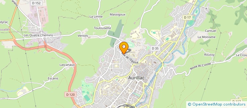 localisation de l'entreprise MONSIEUR CATHERINE BESOMBE à AURILLAC