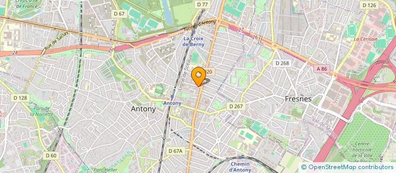 localisation de l'entreprise MONSIEUR CATHERINE CAUVIN à ANTONY