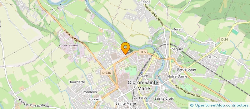 localisation de l'entreprise MONSIEUR CATHERINE DUCROCQ  OLORON-SAINTE-MARIE