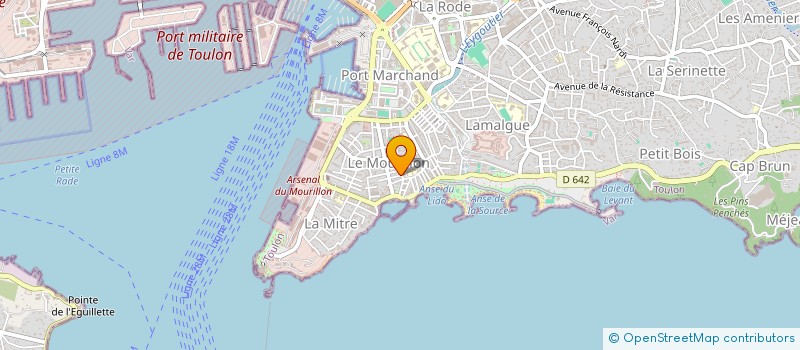 localisation de l'entreprise MONSIEUR CATHERINE SILVESTRO  TOULON