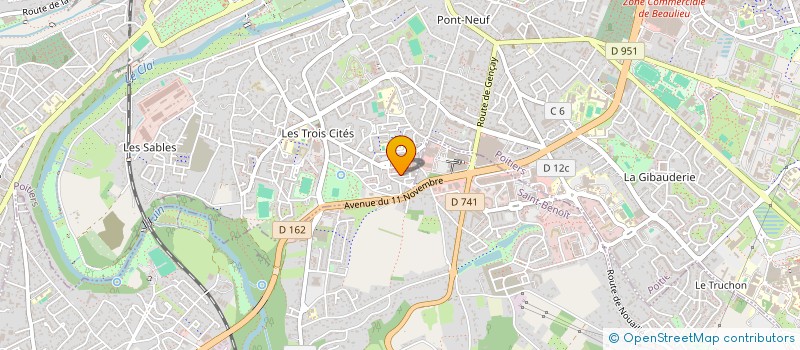 localisation de l'entreprise MONSIEUR CAUSSU TAMANATE  POITIERS