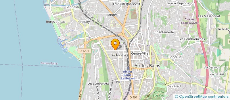 localisation de l'entreprise MONSIEUR CAVUS TOPAL  AIX-LES-BAINS