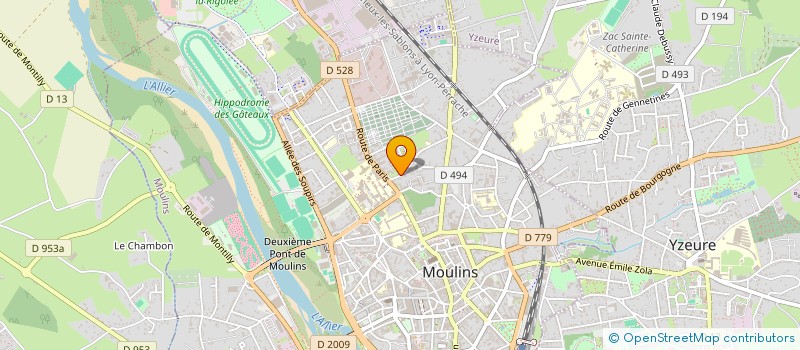 localisation de l'entreprise MONSIEUR CAYOUM CAMIL-EDDINE à MOULINS