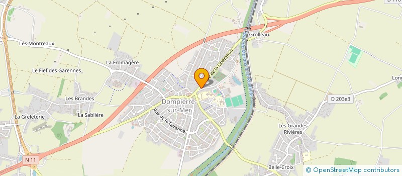 localisation de l'entreprise MONSIEUR CECILE CREPEAU  DOMPIERRE-SUR-MER