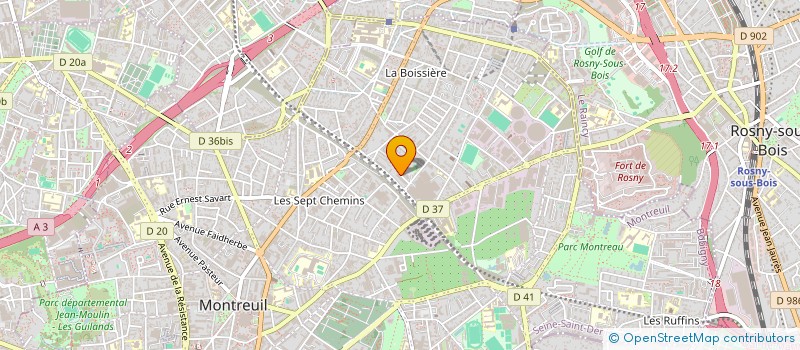 localisation de l'entreprise MONSIEUR CEDOMIR FIRULOVIC à MONTREUIL