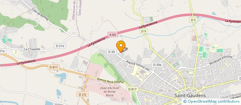 localisation de l'entreprise MONSIEUR CEDRIC ABADIE  SAINT-GAUDENS