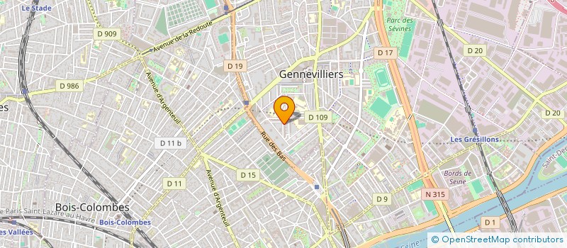 localisation de l'entreprise MONSIEUR CEDRIC ABDEL HAMID à GENNEVILLIERS