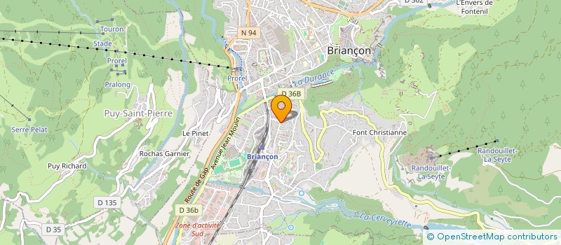 localisation de l'entreprise MONSIEUR CEDRIC ABEIL à BRIANCON