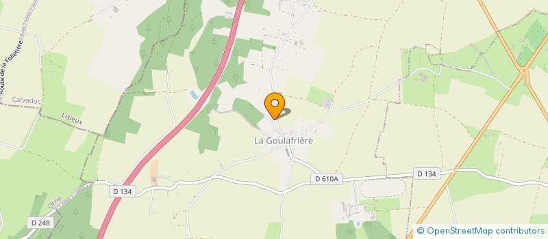 localisation de l'entreprise MONSIEUR CEDRIC ADALBERT à LA GOULAFRIERE