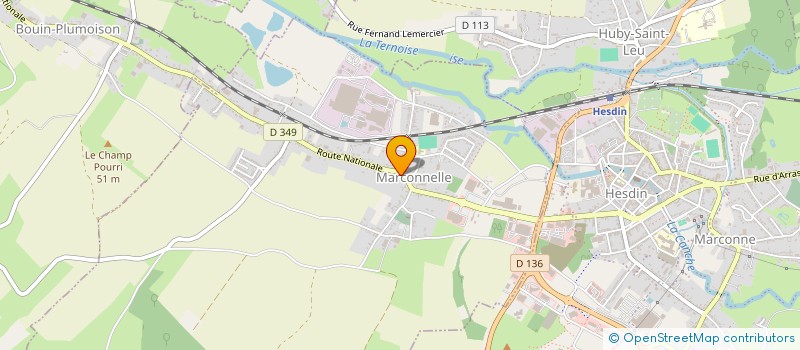 localisation de l'entreprise MONSIEUR CEDRIC AGACINSKI  MARCONNELLE