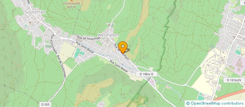 localisation de l'entreprise MONSIEUR CEDRIC ALEX HUNTZIGER  WESTHALTEN