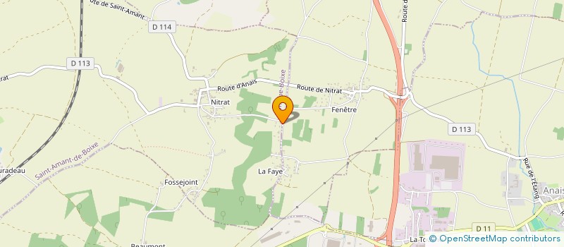 localisation de l'entreprise MONSIEUR CEDRIC ALLARD  SAINT-AMANT-DE-BOIXE