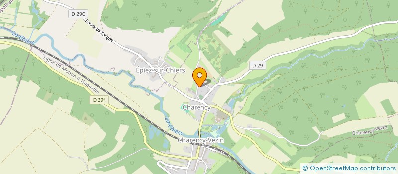 localisation de l'entreprise MONSIEUR CEDRIC ALLIE  CHARENCY-VEZIN