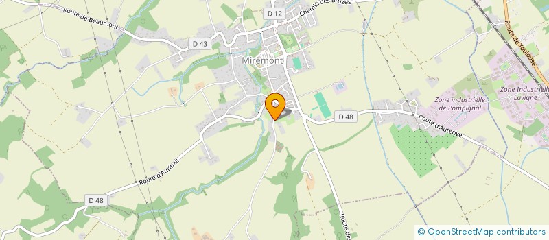 localisation de l'entreprise MONSIEUR CEDRIC AMIEL  MIREMONT