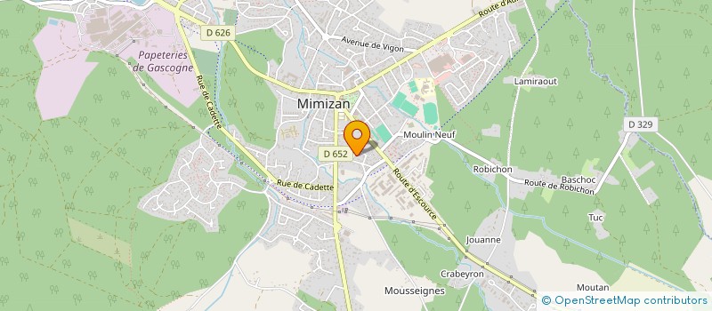 localisation de l'entreprise MONSIEUR CEDRIC ANDUJAR  MIMIZAN