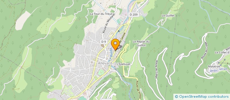 localisation de l'entreprise MONSIEUR CEDRIC ARMANET  ALLEVARD