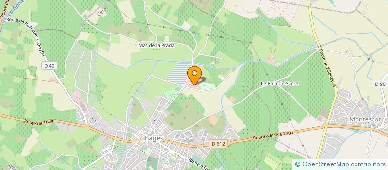 localisation de l'entreprise MONSIEUR CEDRIC ARSEGUEL  BAGES