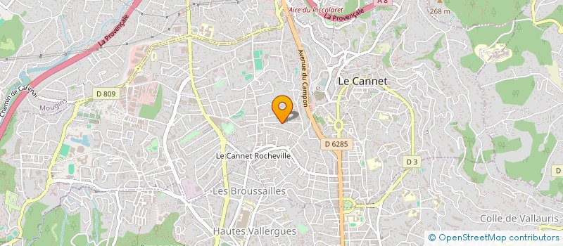 localisation de l'entreprise MONSIEUR CEDRIC ASHETON DE TONGE à LE CANNET