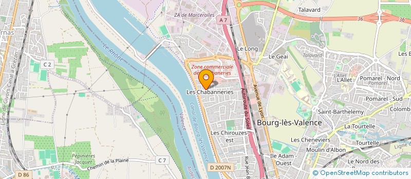 localisation de l'entreprise MONSIEUR CEDRIC ATANANE à BOURG-LES-VALENCE