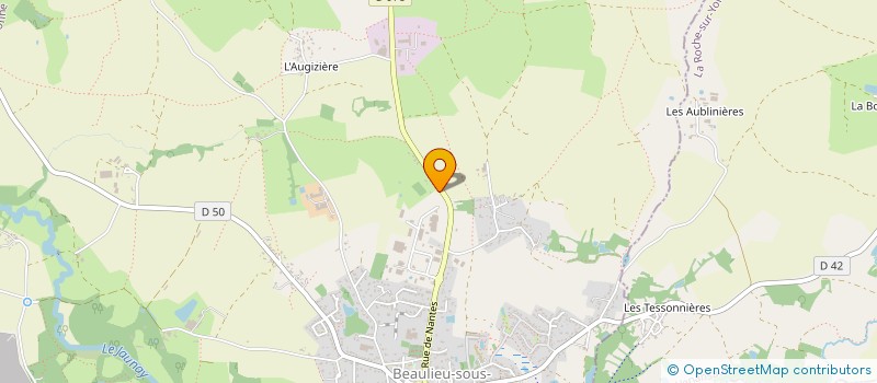 localisation de l'entreprise MONSIEUR CEDRIC AUBERT  BEAULIEU-SOUS-LA-ROCHE