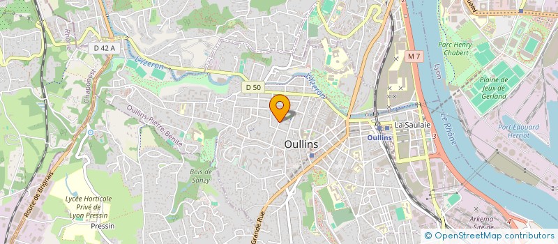 localisation de l'entreprise MONSIEUR CEDRIC AUBRY  OULLINS-PIERRE-BENITE