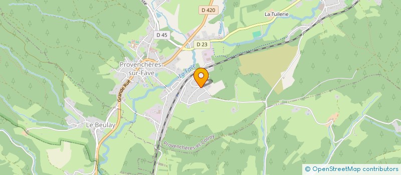 localisation de l'entreprise MONSIEUR CEDRIC AUCOUTURIER  PROVENCHERES-ET-COLROY