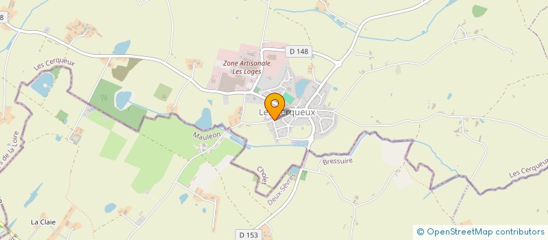 localisation de l'entreprise MONSIEUR CEDRIC AUDUREAU  LES CERQUEUX