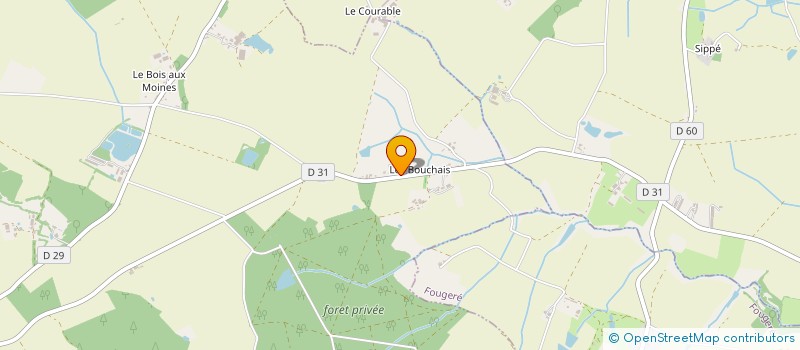 localisation de l'entreprise MONSIEUR CEDRIC AUGUIN  LA CHAIZE-LE-VICOMTE