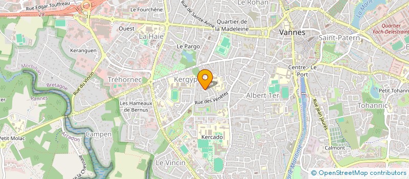 localisation de l'entreprise MONSIEUR CEDRIC AUVRAY à VANNES