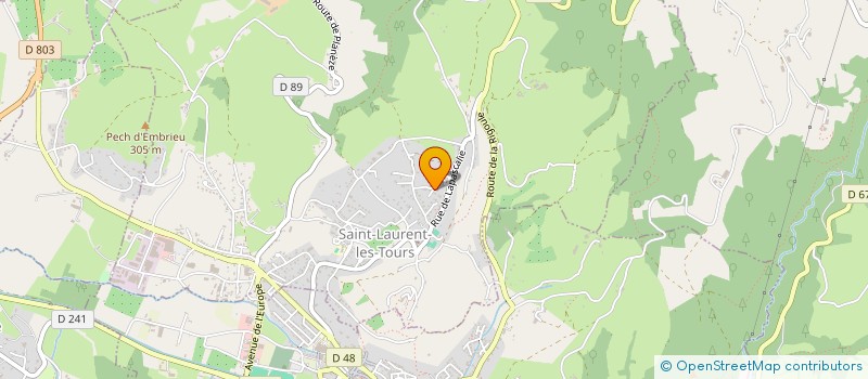 localisation de l'entreprise MONSIEUR CEDRIC AVINAIN  SAINT-LAURENT-LES-TOURS