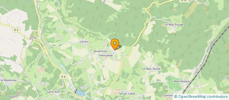 localisation de l'entreprise MONSIEUR CEDRIC AZAM  DEGAGNAC