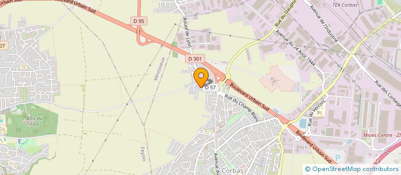 localisation de l'entreprise MONSIEUR CEDRIC BABOLA à CORBAS