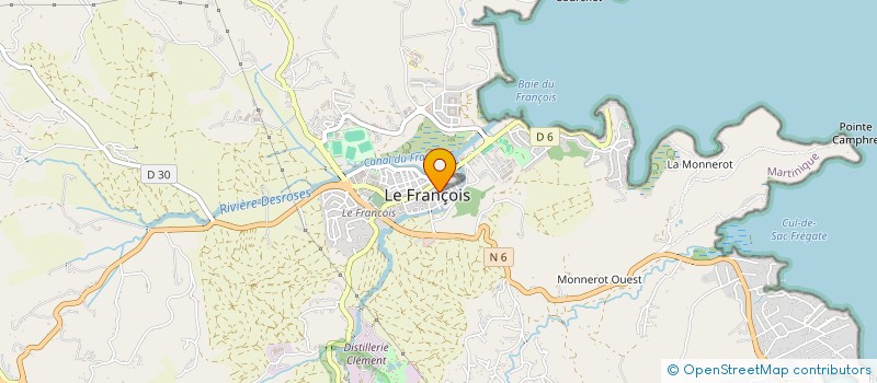 localisation de l'entreprise MONSIEUR CEDRIC BABOT à LE FRANCOIS