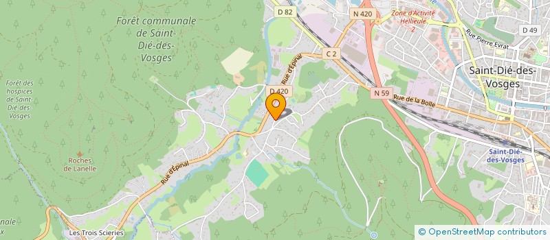localisation de l'entreprise MONSIEUR CEDRIC BARBE à SAINT-DIE-DES-VOSGES