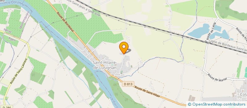 localisation de l'entreprise MONSIEUR CEDRIC BARBERIN  LA REOLE