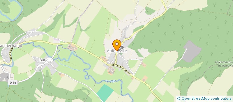 localisation de l'entreprise MONSIEUR CEDRIC BARBILLON  ATTIGNEVILLE