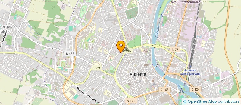 localisation de l'entreprise MONSIEUR CEDRIC BATILLAT à AUXERRE