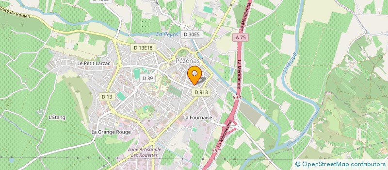 localisation de l'entreprise MONSIEUR CEDRIC BATON à PEZENAS