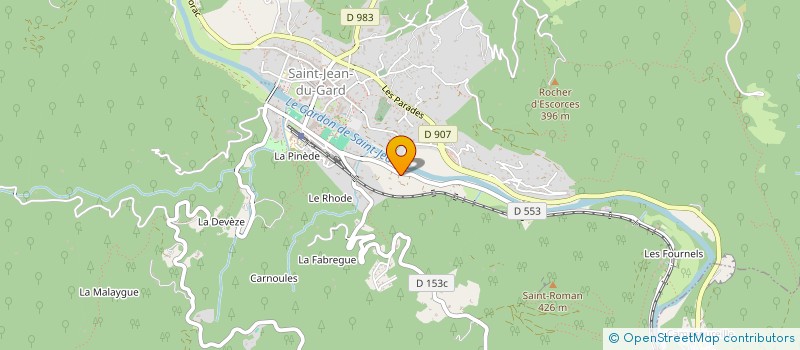 localisation de l'entreprise MONSIEUR CEDRIC BAUM  SAINT-JEAN-DU-GARD