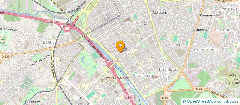 localisation de l'entreprise MONSIEUR CEDRIC BAUR  REIMS