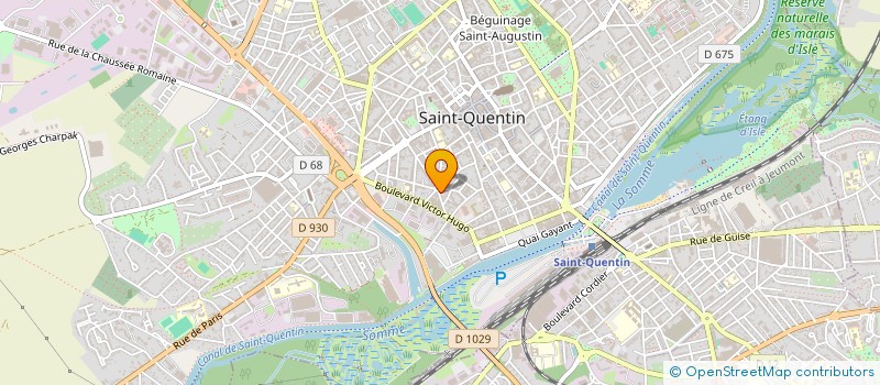 localisation de l'entreprise MONSIEUR CEDRIC BAZIN à SAINT-QUENTIN