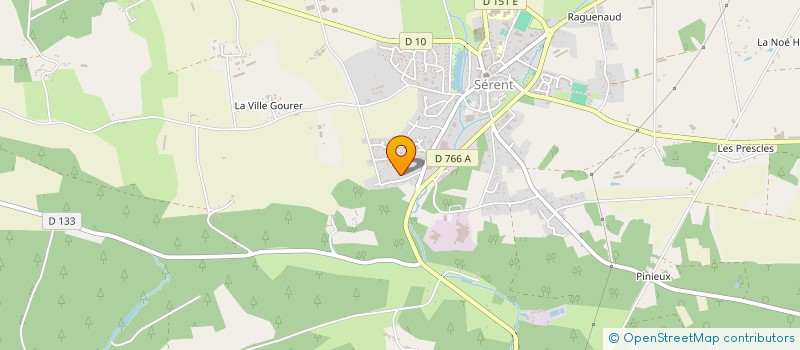 localisation de l'entreprise MONSIEUR CEDRIC BEAUDOUX  SERENT