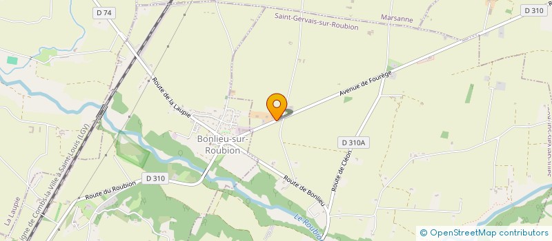 localisation de l'entreprise MONSIEUR CEDRIC BEAUMONT  SAINT-GERVAIS-SUR-ROUBION