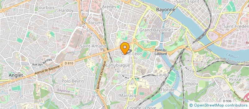 localisation de l'entreprise MONSIEUR CEDRIC BELASCAIN  BAYONNE