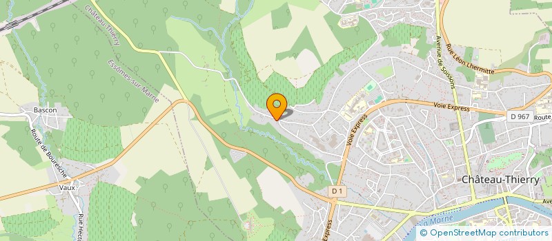 localisation de l'entreprise MONSIEUR CEDRIC BELLAMY  CHATEAU-THIERRY