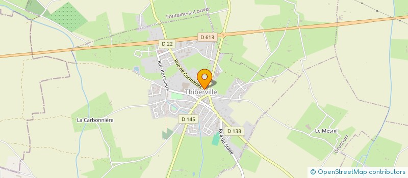 localisation de l'entreprise MONSIEUR CEDRIC BELLEC  THIBERVILLE